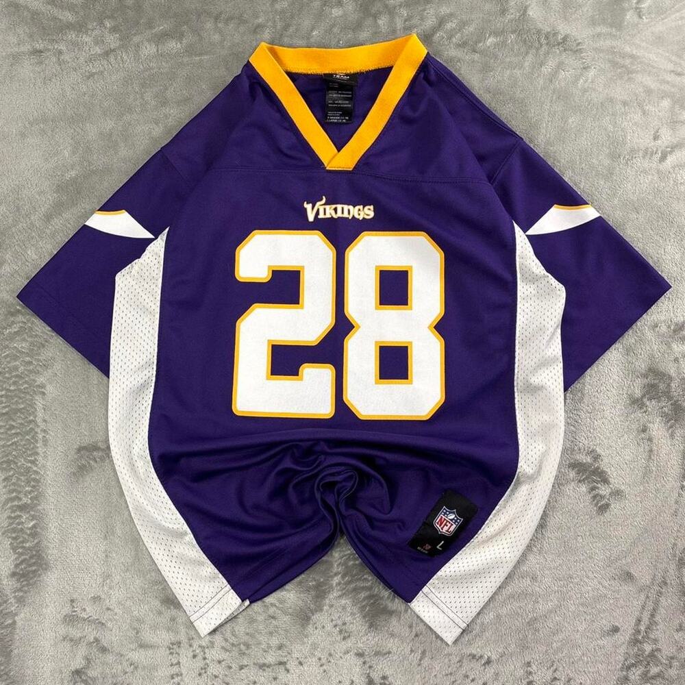 Adrian Peterson Minnesota Vikings 28 Youth(14-16) NFL Football Jersey Purple L